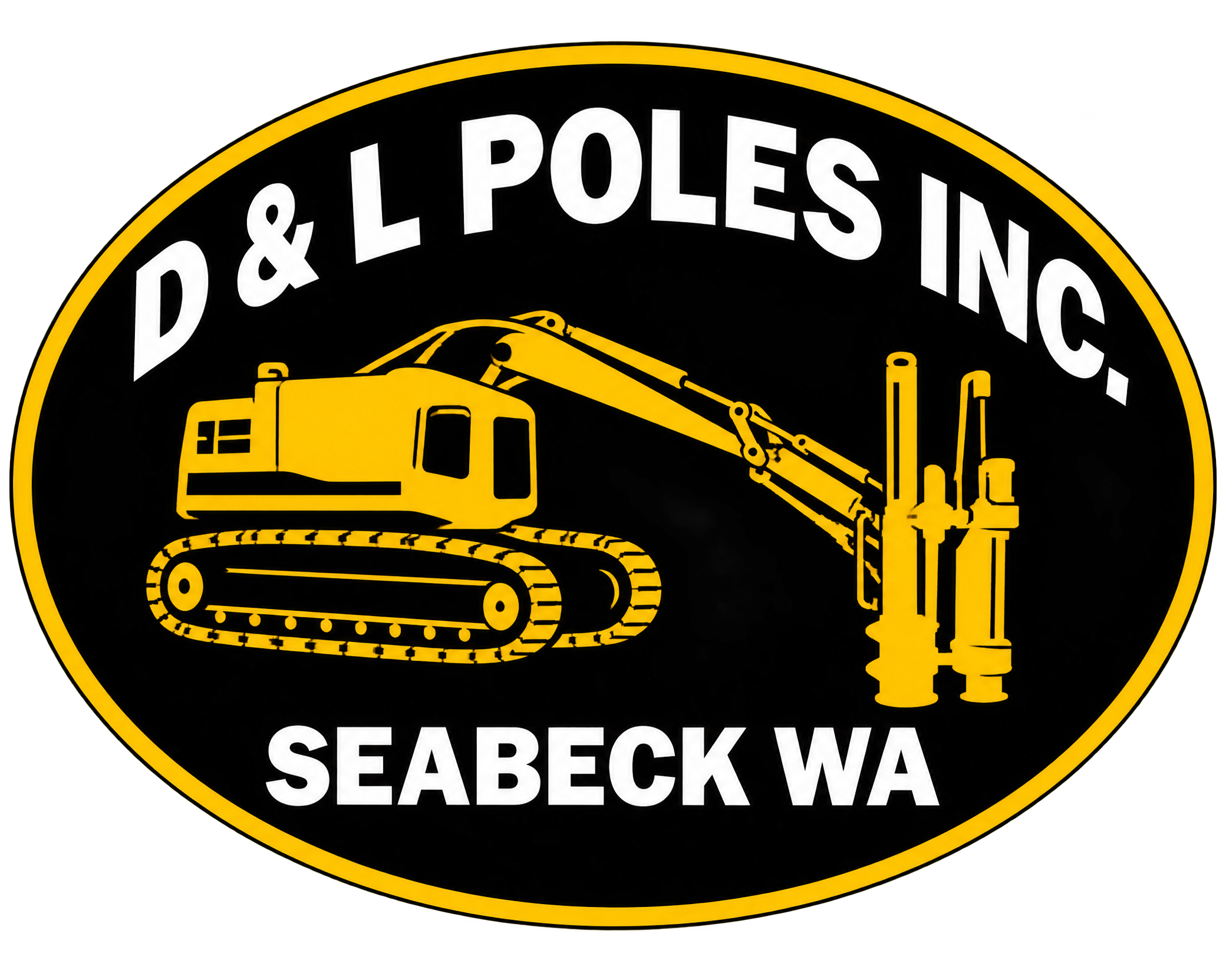 D & L Poles Inc. logo hat